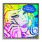 Stupell Industries Pop Comic Style Glam Framed Floater Canvas Wall Art Design by Graffi*tee Studios